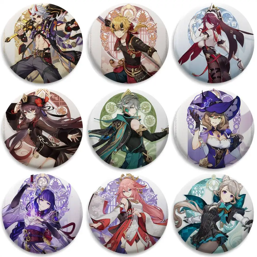 Game G-Genshin Impact Badges Round Exquisite Badge Brooches Creative Pins For Clothes Hat Backpack Gift Accessories
Game G-Genshin Impact Badges Round Exquisite Badge Brooches Creative Pins For Clothes Hat Backpack Gift Accessories