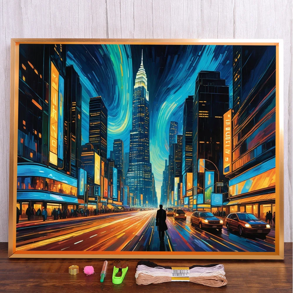 Landscape Big City Printed Cross Stitch Complete Kit DIY Embroidery Handmade Handiwork Sewing Knitting Gift Promotions Different
Landscape Big City Printed Cross Stitch Complete Kit DIY Embroidery Handmade Handiwork Sewing Knitting Gift Promotions Different