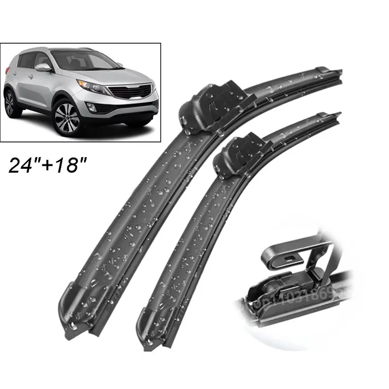 Wiper Front Wiper Blades Set Kit For KIA Sportage SL 2010 - 2015 Windshield Windscreen Window Brushes 24"+18"
Wiper Front Wiper Blades Set Kit For KIA Sportage SL 2010 - 2015 Windshield Windscreen Window Brushes 24"+18"