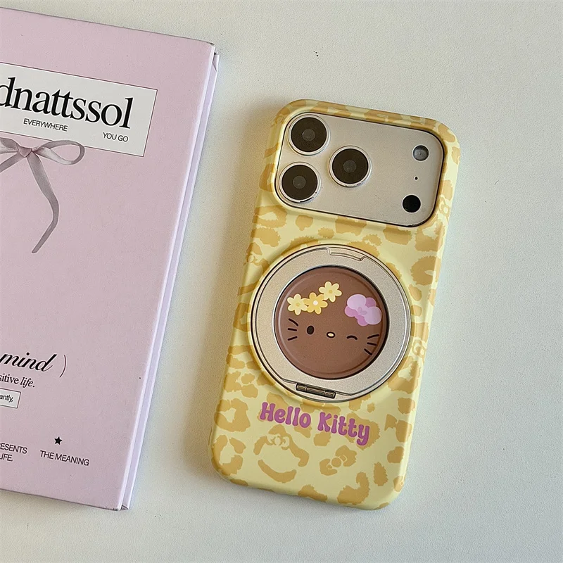 Cute Hello Kitty Leopard Pattern Phone Case For iPhone 15 16 17 Pro Max Cartoon Bracket Camera Protection Cover For MagSafe New
Cute Hello Kitty Leopard Pattern Phone Case For iPhone 15 16 17 Pro Max Cartoon Bracket Camera Protection Cover For MagSafe New