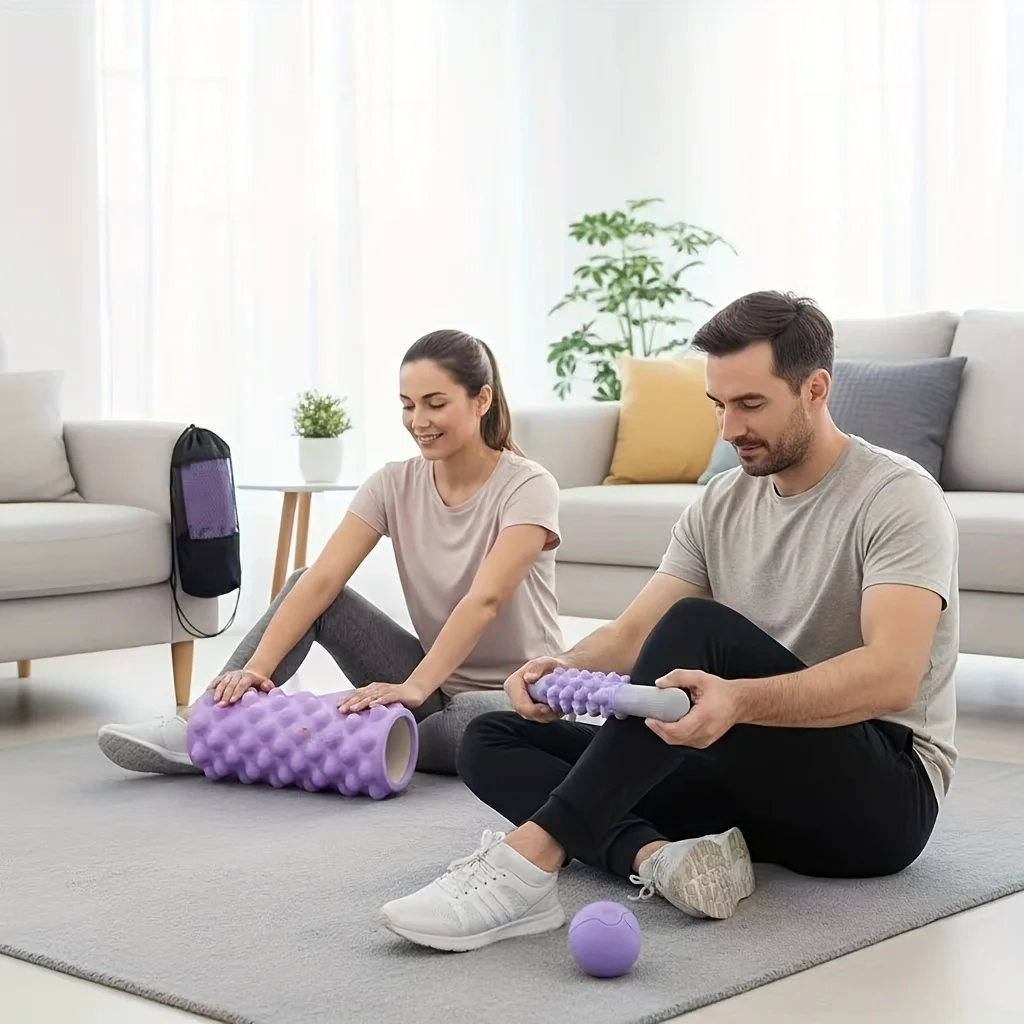 3-in-1Foam Roller and Myofascial Ball Set, Hollow Massage Roller, Muscle Rolling Stick,fascia Release Tool Yoga Pilates
3-in-1Foam Roller and Myofascial Ball Set, Hollow Massage Roller, Muscle Rolling Stick,fascia Release Tool Yoga Pilates