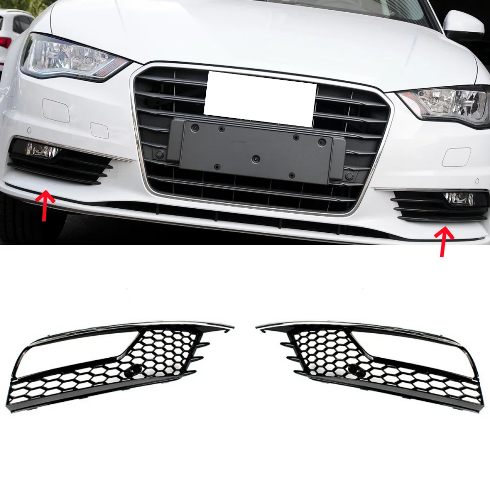 For Audi A3 Sedan 2013 2014 2015 2016 2017 1 Pair Front Bumper Fog Lights Lamp Grille Cover Honeycomb Mesh Car Accessories
For Audi A3 Sedan 2013 2014 2015 2016 2017 1 Pair Front Bumper Fog Lights Lamp Grille Cover Honeycomb Mesh Car Accessories