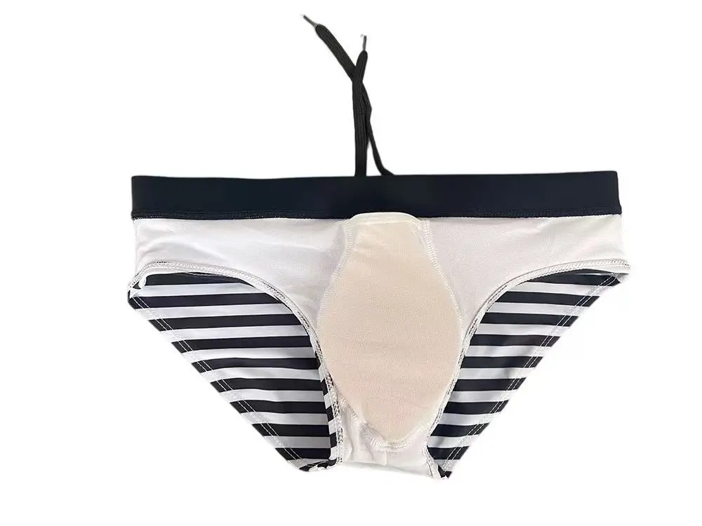 2026New men's striped two-color swimming shorts European and American cross-border naval style fashion beach UXH060
2026New men's striped two-color swimming shorts European and American cross-border naval style fashion beach UXH060