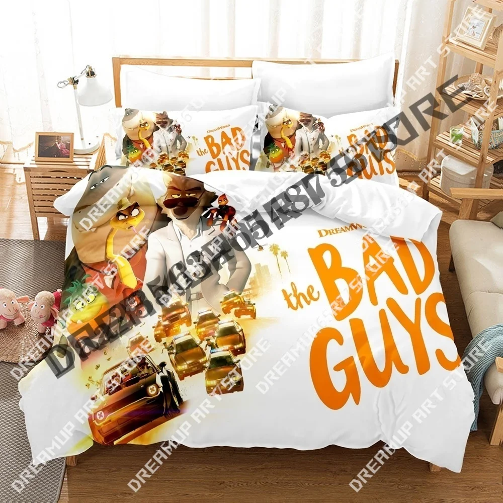 3D Print The Bad Guys 2 Bedding Set Twin Queen King Full Size Duvet Cover Pillowcase Bed boys girls Adult Home Textiles
3D Print The Bad Guys 2 Bedding Set Twin Queen King Full Size Duvet Cover Pillowcase Bed boys girls Adult Home Textiles