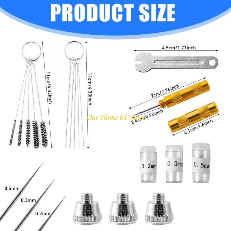 M4YC Professional Brass Nozzles Caps Cleaning Tool Brushes Needle Wrench Set For HD130 BD13Series Tool 21Pcs/set
M4YC Professional Brass Nozzles Caps Cleaning Tool Brushes Needle Wrench Set For HD130 BD13Series Tool 21Pcs/set