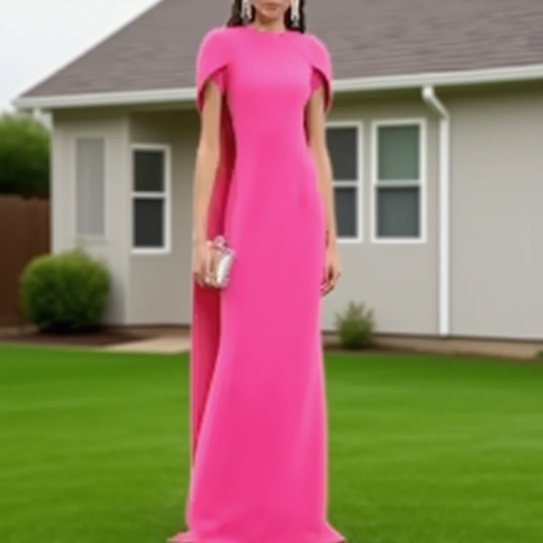 Customized short-sleeved and floor-length mermaid-style evening gowns for ladies, suitable for formal events
Customized short-sleeved and floor-length mermaid-style evening gowns for ladies, suitable for formal events