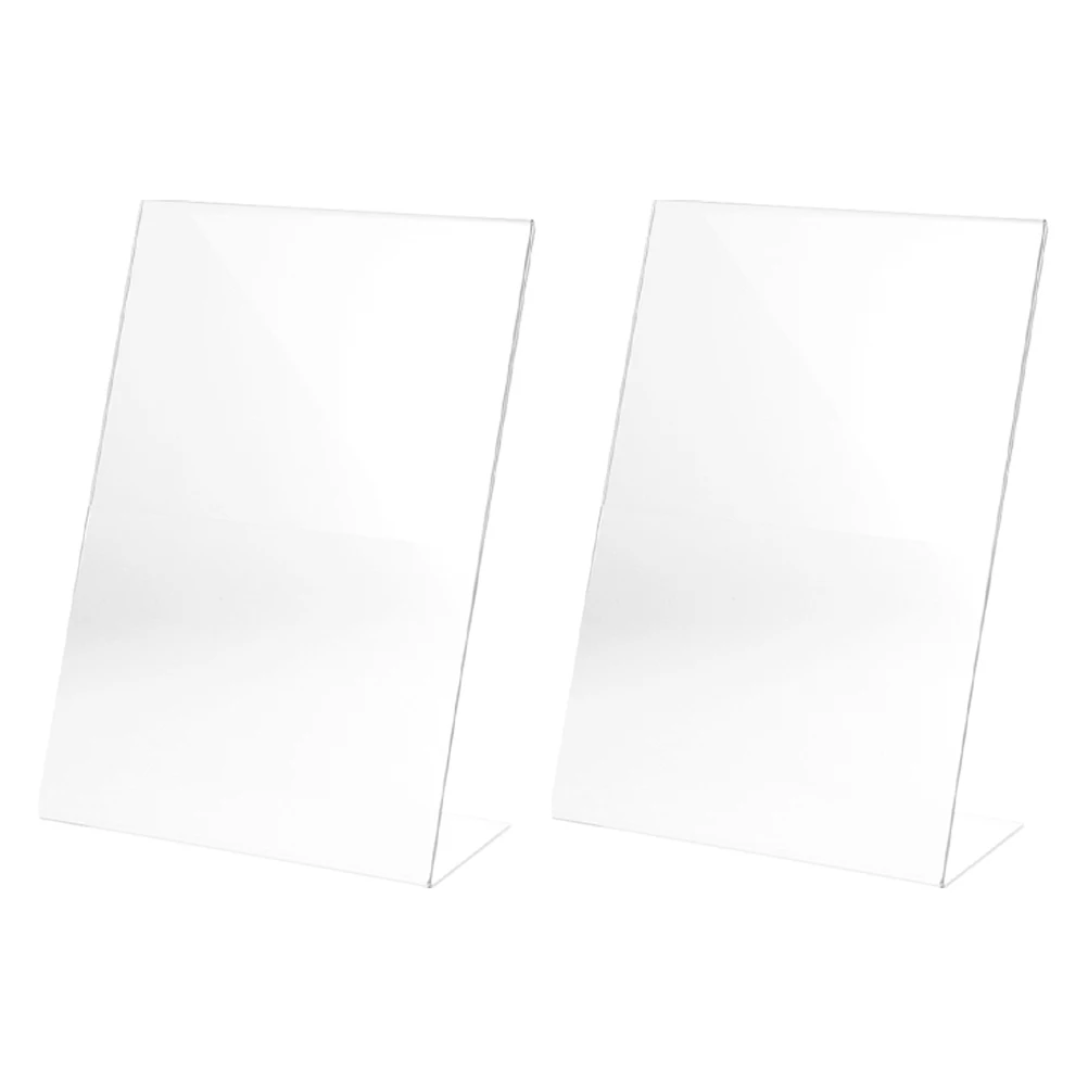 2 Pcs L Shaped Price Tag Display Stand Clear Sign Holder Poster Menu Holders for Office The Desktop
2 Pcs L Shaped Price Tag Display Stand Clear Sign Holder Poster Menu Holders for Office The Desktop