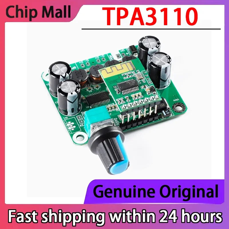 1PCS TPA3110 Bluetooth 5.0 Digital Amplifier Board 2*30W Power Stereo Class D Audio Amplifier Module Genuine
1PCS TPA3110 Bluetooth 5.0 Digital Amplifier Board 2*30W Power Stereo Class D Audio Amplifier Module Genuine
