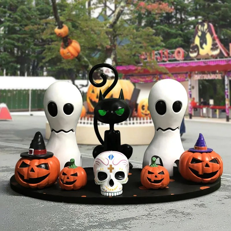 Halloween decorative ornaments ghost face pumpkin sculpture mall hotel walking street Easter decoration
Halloween decorative ornaments ghost face pumpkin sculpture mall hotel walking street Easter decoration