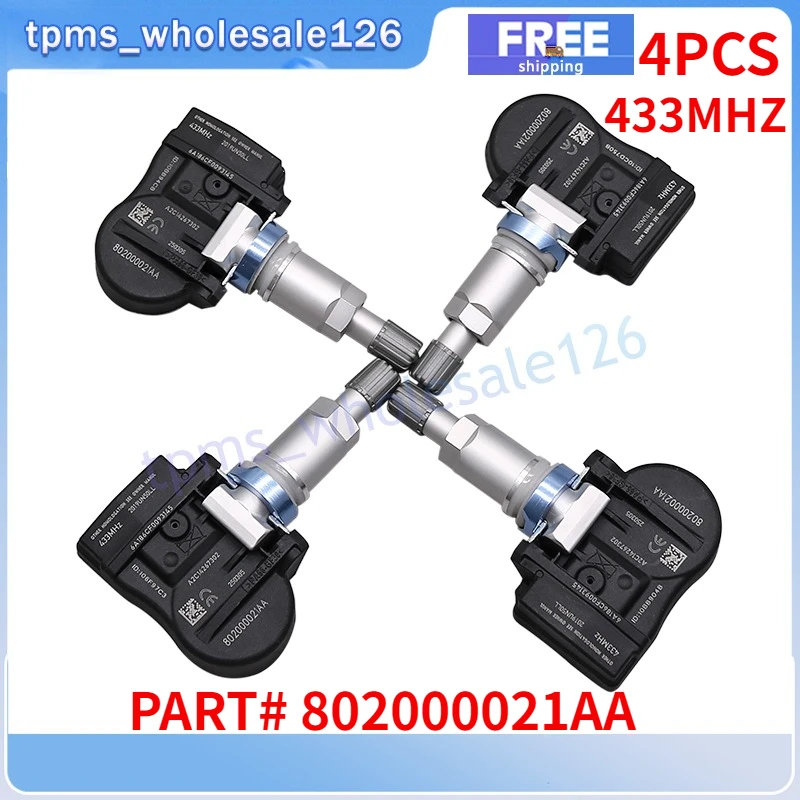 802000021AA TPMS 433MHZ For 2022-2024 Chery Arrizo 5 GT 2018-2021 Tiggo 7 8 2017-2018 COWIN E3 Tire Pressure Monitor Sensor 4PCS
802000021AA TPMS 433MHZ For 2022-2024 Chery Arrizo 5 GT 2018-2021 Tiggo 7 8 2017-2018 COWIN E3 Tire Pressure Monitor Sensor 4PCS