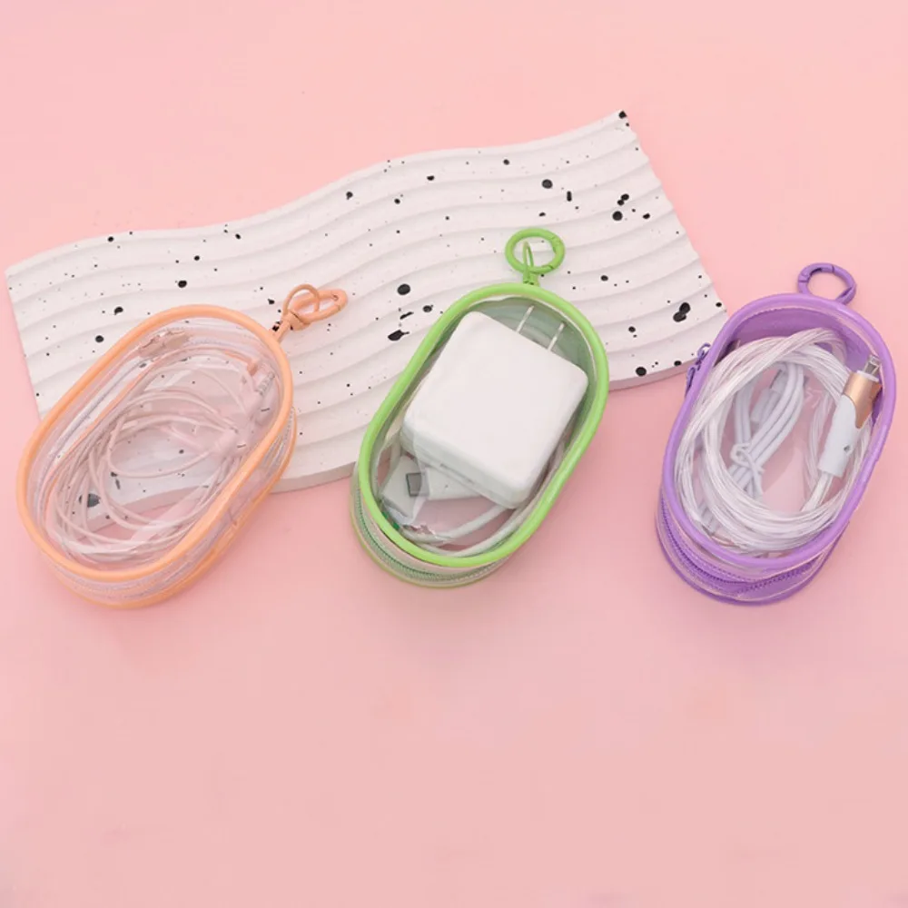 With Keychain Phone Charger Bag Storage Transparent Data Cable Storage Bag Waterproof PVC Digital Storage Bag Data Cable
With Keychain Phone Charger Bag Storage Transparent Data Cable Storage Bag Waterproof PVC Digital Storage Bag Data Cable