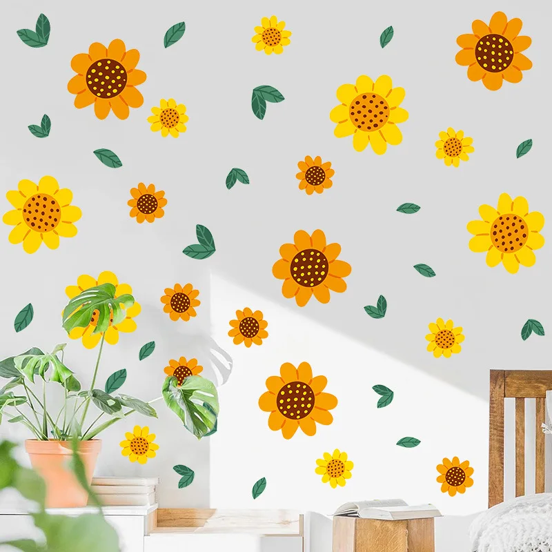 Sunflower Window Stickers - Summer Daisy Wall Decals for Kids Room & Bedroom, Yellow PVC Self-Adhesive Home Decor
Sunflower Window Stickers - Summer Daisy Wall Decals for Kids Room & Bedroom, Yellow PVC Self-Adhesive Home Decor