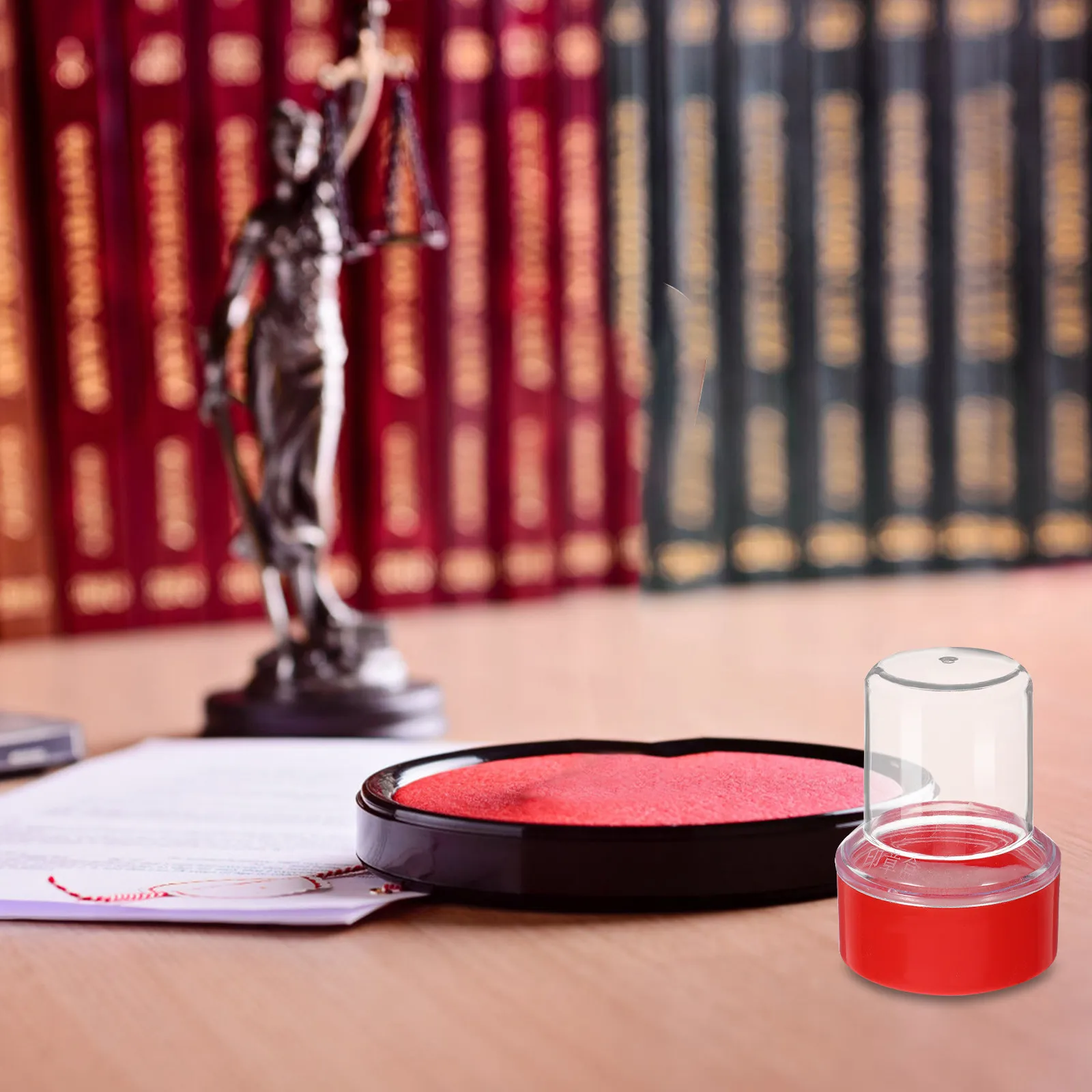 Red Financial Stamper Seal Box Plastic Circular Official Seals Holder Compact Storage Office Stamper Container Screw Close
Red Financial Stamper Seal Box Plastic Circular Official Seals Holder Compact Storage Office Stamper Container Screw Close
