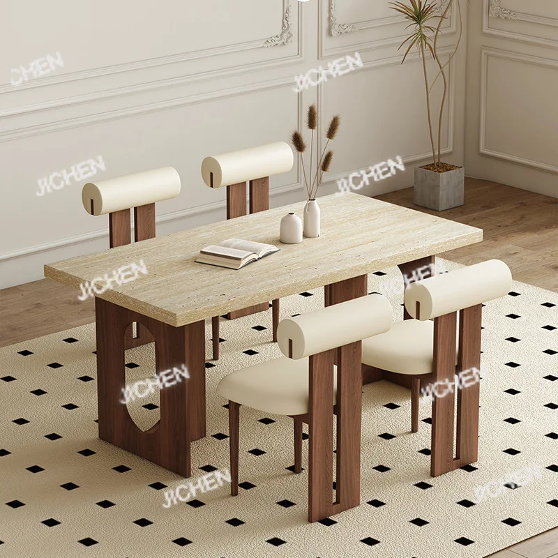 Новый средневековый стиль, твердая древесина, травертина, каменная плита, обеденный стол и стулья, современная простая вилла, большая квартира, элитный дом
Новый средневековый стиль, твердая древесина, травертина, каменная плита, обеденный стол и стулья, современная простая вилла, большая квартира, элитный дом