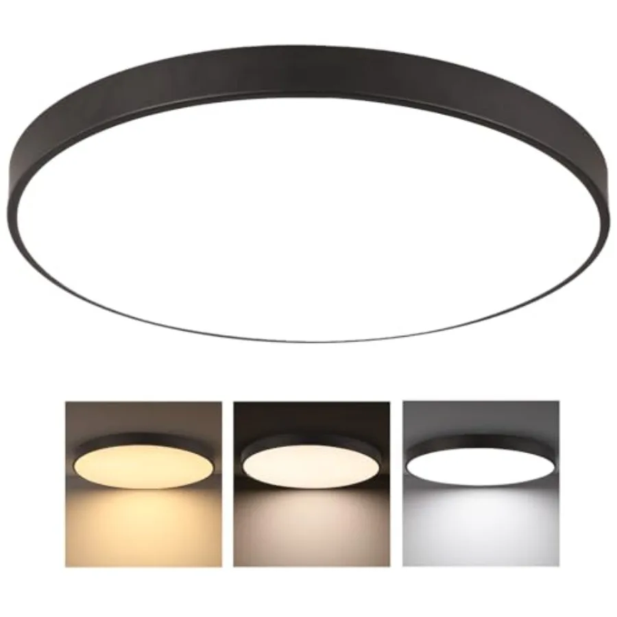 24 Inch Large Metal Frame LED Flush Mount Ceiling Light Modern 3000K/4000K/5000K Round Ceiling Lighting Fixture 40W Ceiling Lam
24 Inch Large Metal Frame LED Flush Mount Ceiling Light Modern 3000K/4000K/5000K Round Ceiling Lighting Fixture 40W Ceiling Lam