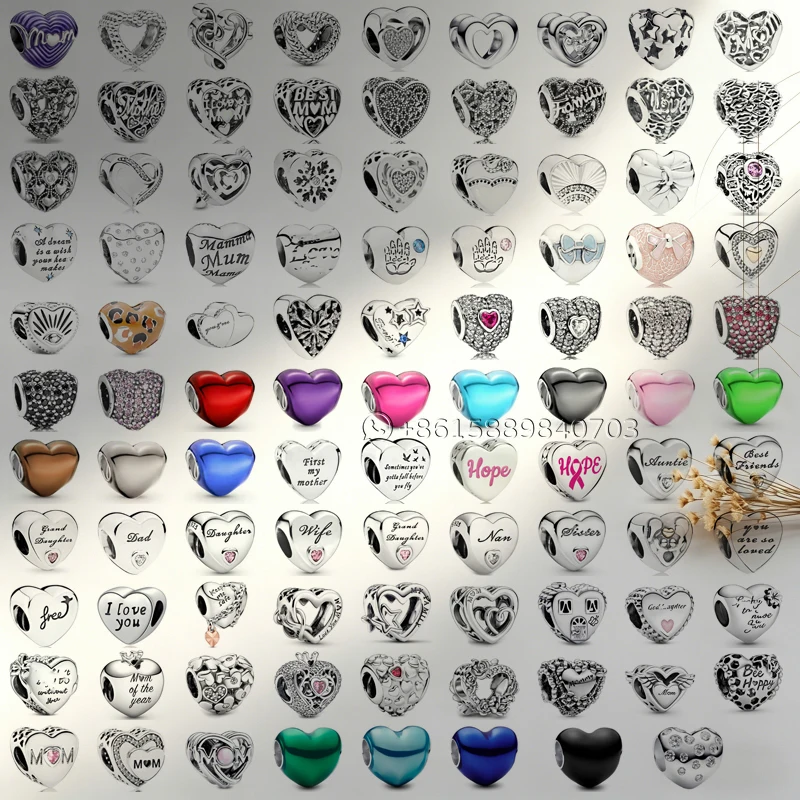 Multicolor Heart Shaped European Bead Charm for DIY Bracelet Necklace, Fashion Jewelry Making Accessories for Women Valentine's
Multicolor Heart Shaped European Bead Charm for DIY Bracelet Necklace, Fashion Jewelry Making Accessories for Women Valentine's