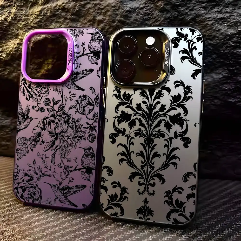 Bird Leaf Retro Luxury Fashion Phone Case For IPhone 16 15 14 13 12 11 Plus Pro Max Multicolor Aurora Laser Shockproof Funda
Bird Leaf Retro Luxury Fashion Phone Case For IPhone 16 15 14 13 12 11 Plus Pro Max Multicolor Aurora Laser Shockproof Funda