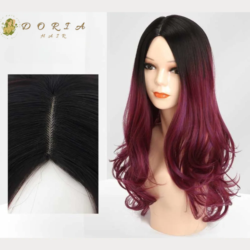 Long Curly Hair Black Gradient Wine Red Loose Wavy Realistic Wig Fashion Female Middle Part Natural Ocean Wave Layered Fluffy Wi
Long Curly Hair Black Gradient Wine Red Loose Wavy Realistic Wig Fashion Female Middle Part Natural Ocean Wave Layered Fluffy Wi