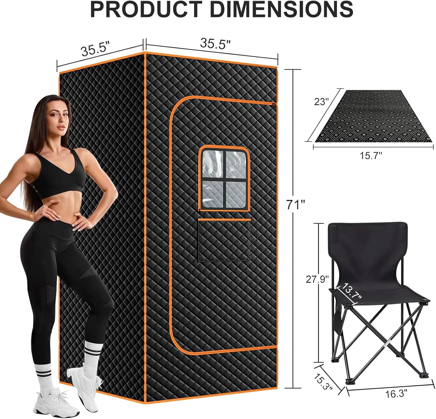 NAIZEA Sauna Box, Portable Steam Sauna, Portable Saunas for Home with 3L 1200W Steamer, Remote Control, Folding Chair, Full Body
NAIZEA Sauna Box, Portable Steam Sauna, Portable Saunas for Home with 3L 1200W Steamer, Remote Control, Folding Chair, Full Body