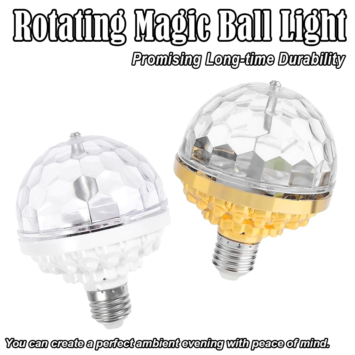E27 Led Stage Light Bulb Colorful Bulbs Magic Ball Rotating Disco Dj Lighting Lights Projector Auto Party Bar Ktv For/home-party
E27 Led Stage Light Bulb Colorful Bulbs Magic Ball Rotating Disco Dj Lighting Lights Projector Auto Party Bar Ktv For/home-party
