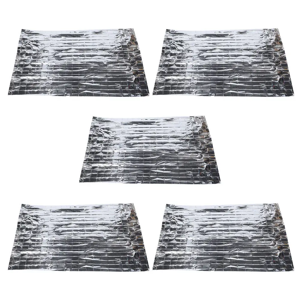 5 pcs Emergency Thermal Blankets First Aid Survival Outdoor Camping Lightweight Foldable Portable Warm Prevention
5 pcs Emergency Thermal Blankets First Aid Survival Outdoor Camping Lightweight Foldable Portable Warm Prevention