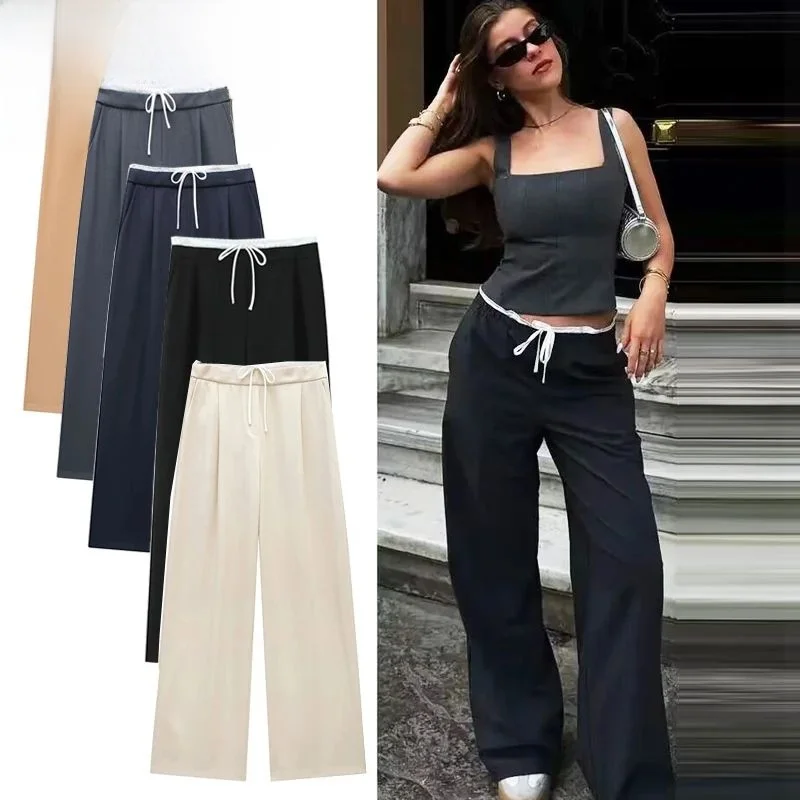 Летние женские повседневные брюки HXAO с мешковатыми складками Cleanfit Sle из ПВХ для женщин среднего возраста
Летние женские повседневные брюки HXAO с мешковатыми складками Cleanfit Sle из ПВХ для женщин среднего возраста