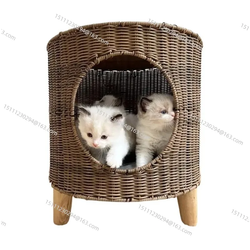 Hand-woven Imitation Rattan Cat Litter Kennel Pet Litter Tripod Pet Furniture Breathable and Warm
Hand-woven Imitation Rattan Cat Litter Kennel Pet Litter Tripod Pet Furniture Breathable and Warm