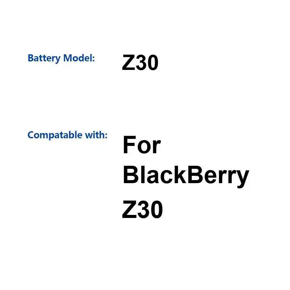 2880Mah High Capacity Premium Replacement For Blackberry Z30 Mobile Phone Battery
2880Mah High Capacity Premium Replacement For Blackberry Z30 Mobile Phone Battery