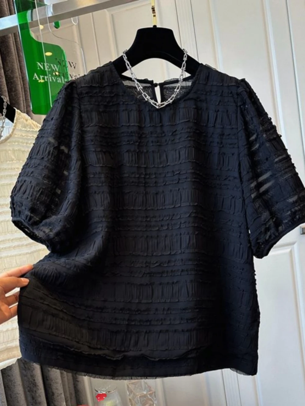 plus Size Women's Bubble Sleeve T-Shirt Loose Fit Casual Short Sleeve Summer Top for Heavy Girls 300 Pounds Ageless Style
plus Size Women's Bubble Sleeve T-Shirt Loose Fit Casual Short Sleeve Summer Top for Heavy Girls 300 Pounds Ageless Style