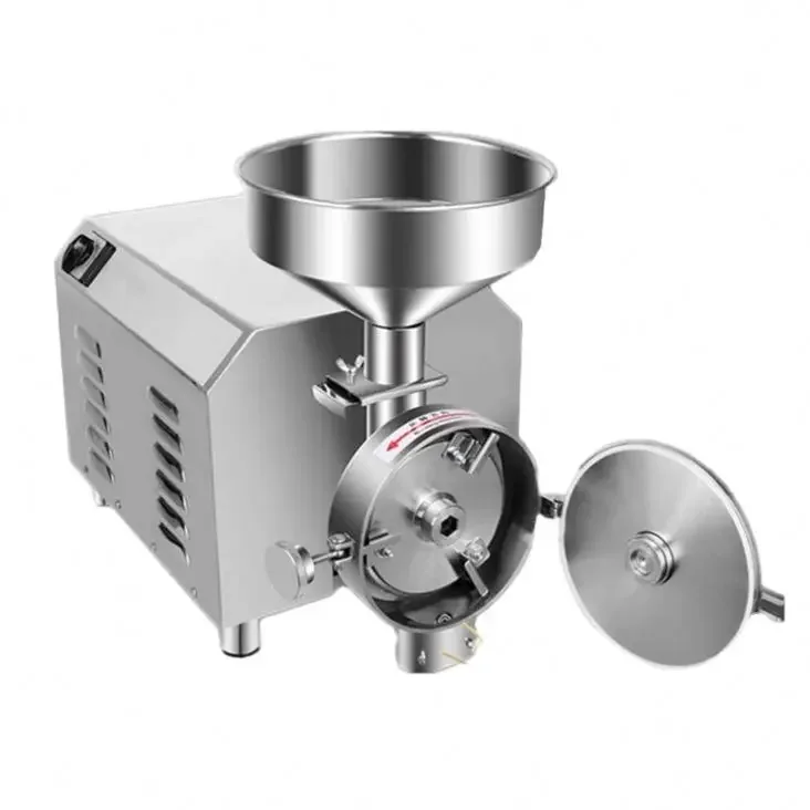 New Arrival Food Grade Stainless Steel Powerful Electric Grinder Coffee Powder Making Machine Corn Grinding Machine
New Arrival Food Grade Stainless Steel Powerful Electric Grinder Coffee Powder Making Machine Corn Grinding Machine