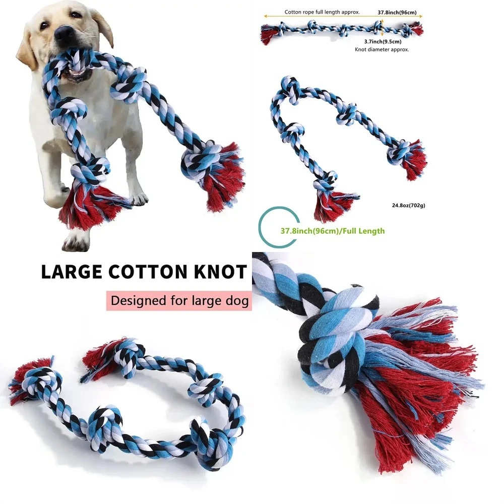 Heavy Duty Dog Rope Toy for Medium Large Breeds Aggressive Chewers 3 Feet Durable Chew Resistant Tug of War Pet Training Toy for
Heavy Duty Dog Rope Toy for Medium Large Breeds Aggressive Chewers 3 Feet Durable Chew Resistant Tug of War Pet Training Toy for