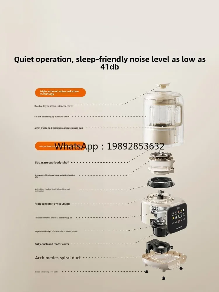 cc28 Blender Detachable Household Fully Automatic Soy Milk Maker Baby Food Light Noise Stirring Cooking Machine New Model
cc28 Blender Detachable Household Fully Automatic Soy Milk Maker Baby Food Light Noise Stirring Cooking Machine New Model