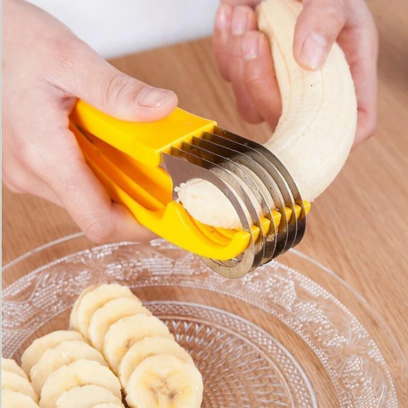 Creative Kitchenware Banana Slicer Sausage Slicer Fruit Divider Creative Multi-functional Cutter Melon Cutter Kitchen Tools
Creative Kitchenware Banana Slicer Sausage Slicer Fruit Divider Creative Multi-functional Cutter Melon Cutter Kitchen Tools
