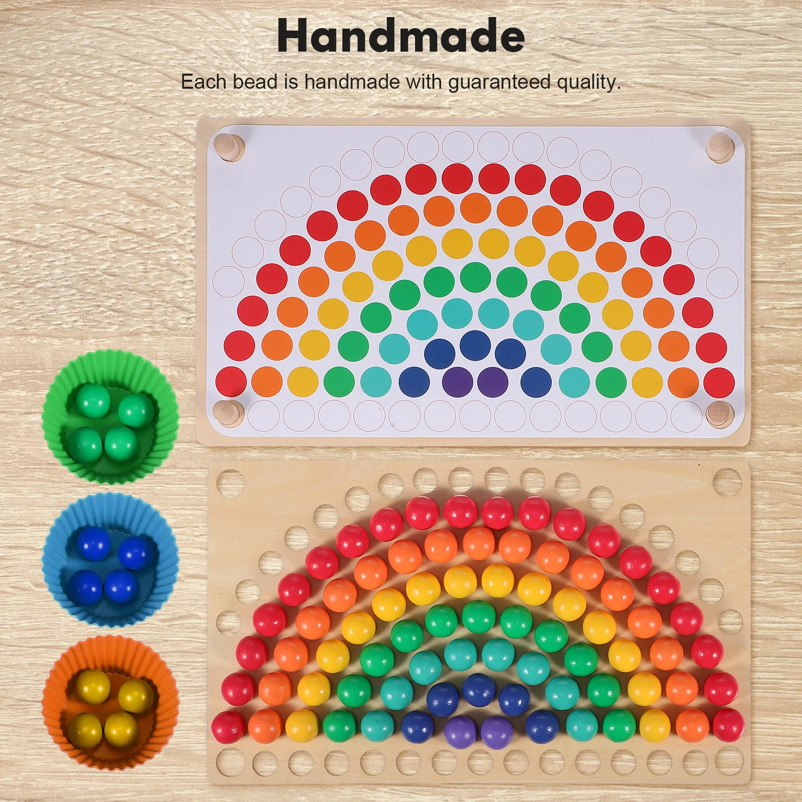 Bead Game Toy Preschool Toys Puzzle Wooden Board Montessori Parent-child for Toddlers
Bead Game Toy Preschool Toys Puzzle Wooden Board Montessori Parent-child for Toddlers