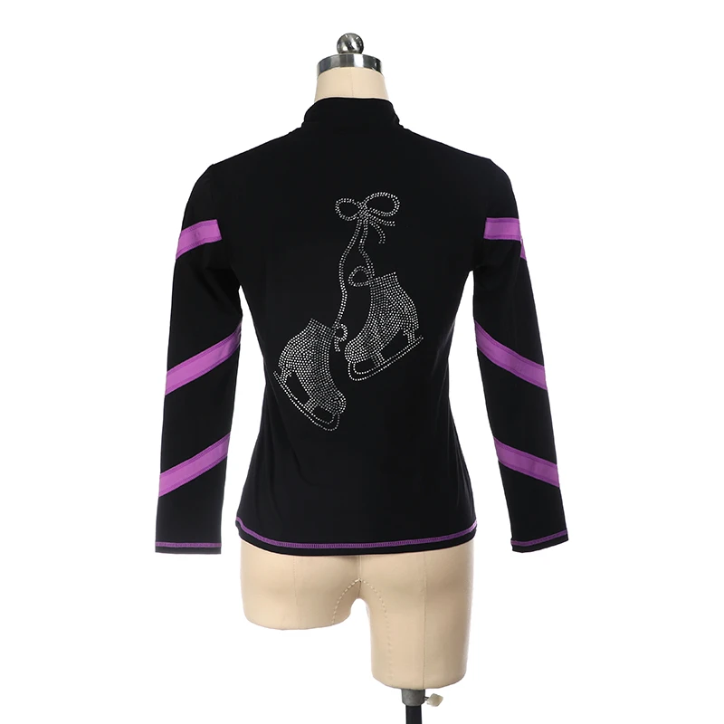 Girls children adult figure skating jacket top training suit, colorful ice skate pattern
Girls children adult figure skating jacket top training suit, colorful ice skate pattern