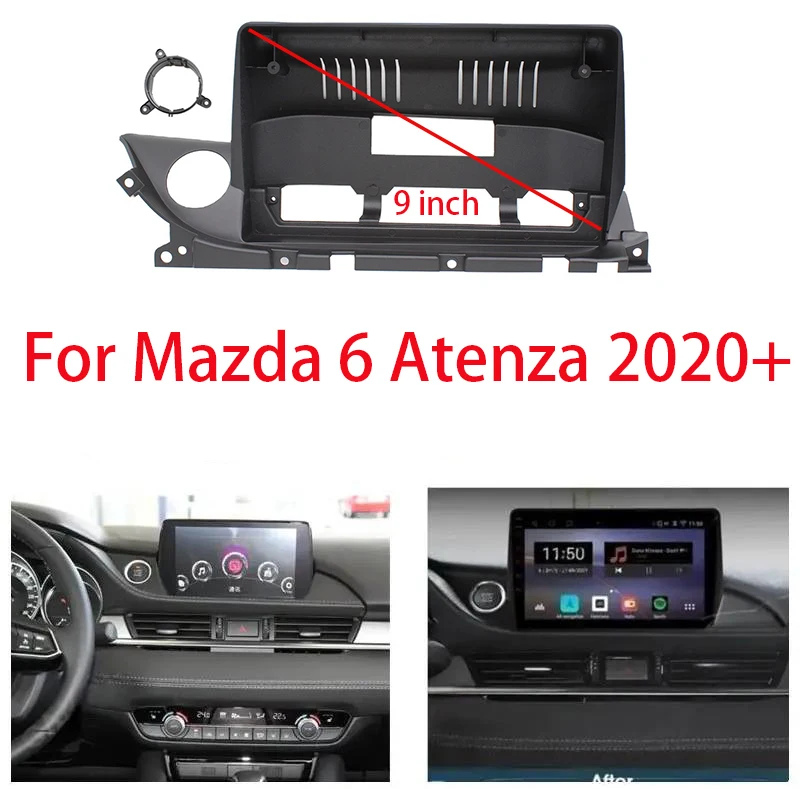 9 дюймовая Автомобильная рамка Fascia Для 2020 MAZDA 6 ATENZA 2020 + большой экран стерео панель комплект крепления приборной панели
9 дюймовая Автомобильная рамка Fascia Для 2020 MAZDA 6 ATENZA 2020 + большой экран стерео панель комплект крепления приборной панели