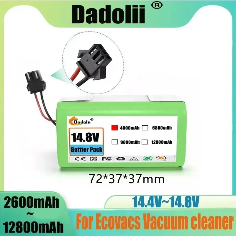 Daweikala Новый литий-ионный аккумулятор 14,4 В 12800 мАч для Conga 990 1090 Tesvor X500 Ecovacs Deebot N79 N79S DN622 Eufy RoboVac 11 11S Rob
Daweikala Новый литий-ионный аккумулятор 14,4 В 12800 мАч для Conga 990 1090 Tesvor X500 Ecovacs Deebot N79 N79S DN622 Eufy RoboVac 11 11S Rob
