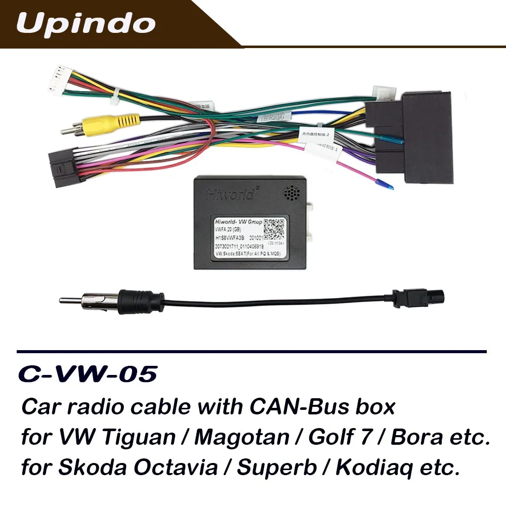 Android Radio CAN Bus Wiring Harness Adapter for VW Volkswagen Golf 7 8 Passat Bora Jetta Skoda Octavia Touran Car Stereo
Android Radio CAN Bus Wiring Harness Adapter for VW Volkswagen Golf 7 8 Passat Bora Jetta Skoda Octavia Touran Car Stereo