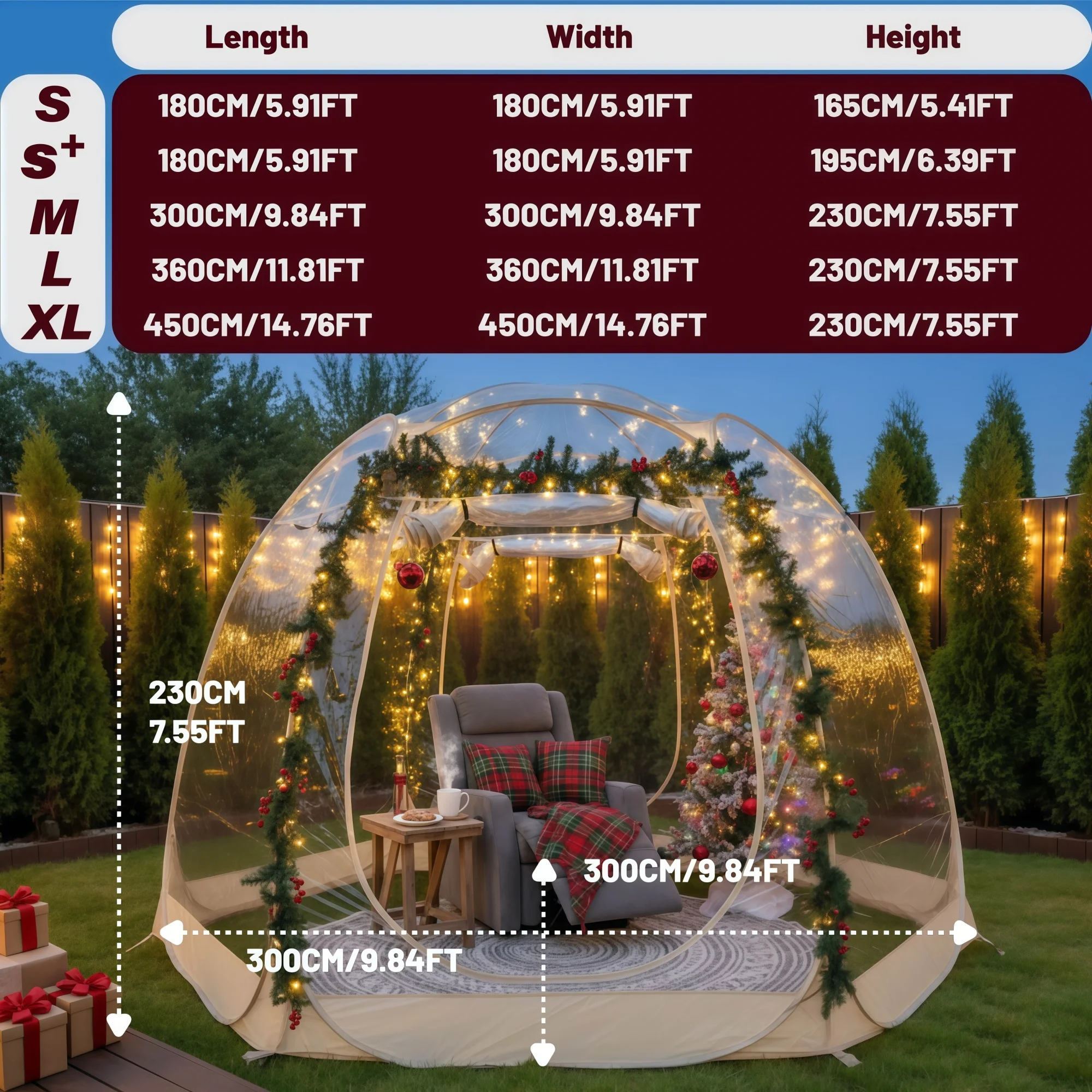 Большая быстросборная палатка-пузырь, портативное уличное укрытие-иглу, экстремально морозостойкое зимнее укрытие для кемпинга и использования на заднем дворе
Большая быстросборная палатка-пузырь, портативное уличное укрытие-иглу, экстремально морозостойкое зимнее укрытие для кемпинга и использования на заднем дворе