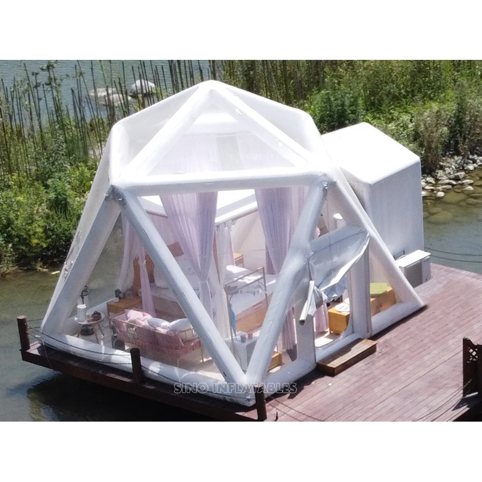 7x5m Airtight Polygon Lodge clear Inflatable Camping Tent With Mini Fan Affiliated Certified by EN14960 From Sino Inflatables
7x5m Airtight Polygon Lodge clear Inflatable Camping Tent With Mini Fan Affiliated Certified by EN14960 From Sino Inflatables