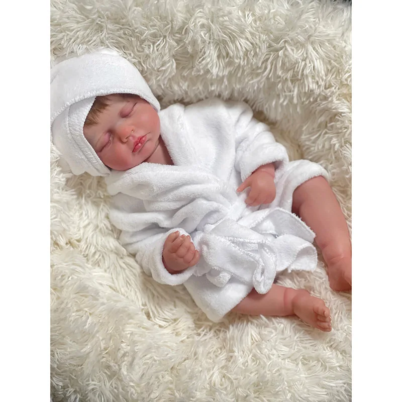 48cm Can Be Bathe Reborn Doll Loulou Full Body Vinly Lifelike Sleeping Baby
48cm Can Be Bathe Reborn Doll Loulou Full Body Vinly Lifelike Sleeping Baby