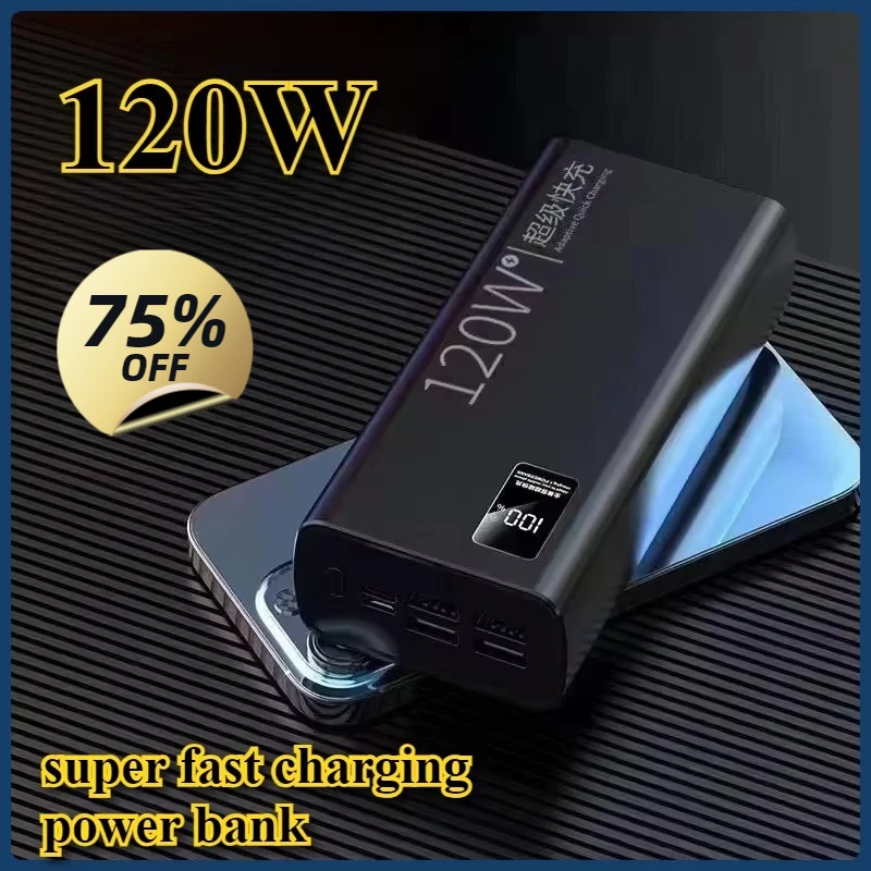 20000mAh Large Capacity 120w Super Fast Charging Power Bank Digital Display Two-way Fast Charging Mobile Power Supply
20000mAh Large Capacity 120w Super Fast Charging Power Bank Digital Display Two-way Fast Charging Mobile Power Supply