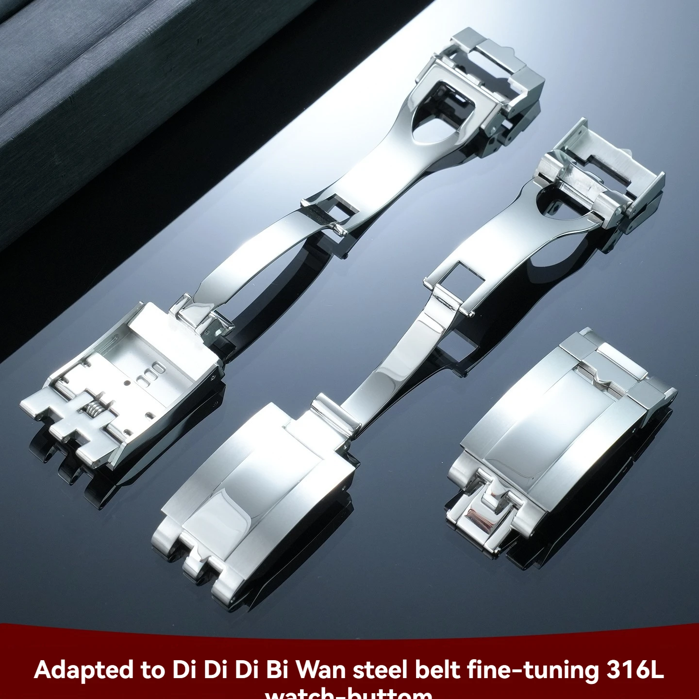 316L Stainless Steel Micro-Adjustable FIT Folding Clasp, 18 mm, for Tudor Black Bay 1958 Series Steel Strap Replacement Clasp
316L Stainless Steel Micro-Adjustable FIT Folding Clasp, 18 mm, for Tudor Black Bay 1958 Series Steel Strap Replacement Clasp