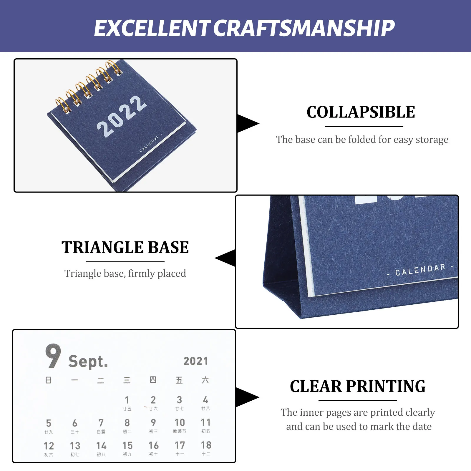 4 шт., простой мини-настольный календарь на 2022 год, с четким принтом, портативный, для отслеживания времени, полезное напоминание, декор для дома, школы, офиса
4 шт., простой мини-настольный календарь на 2022 год, с четким принтом, портативный, для отслеживания времени, полезное напоминание, декор для дома, школы, офиса