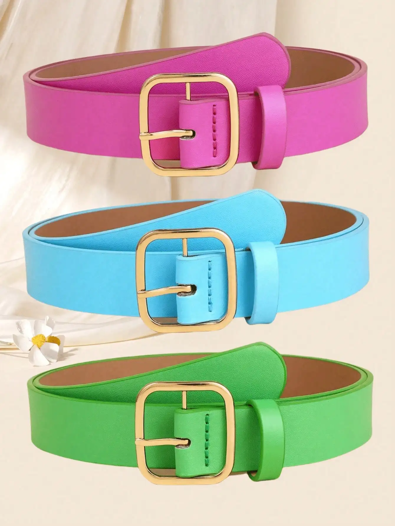 (3pcs/Set) Ladies Square Belt - Fashionable Versatile Decorative Belt, Pink Accessories Summer, School Fall, Autumn, Halloween-Birthdaygift
(3pcs/Set) Ladies Square Belt - Fashionable Versatile Decorative Belt, Pink Accessories Summer, School Fall, Autumn, Halloween-Birthdaygift