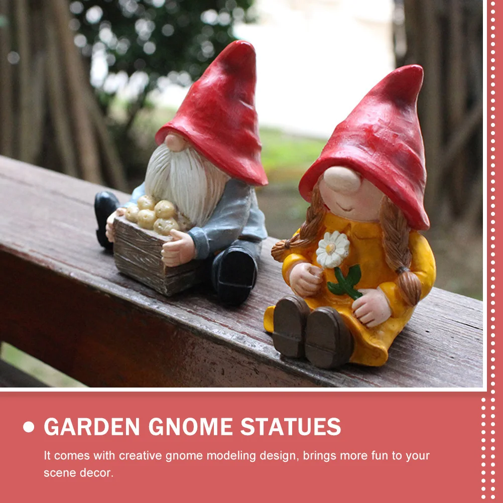 2Pcs Couple Gnome Decors Resin Craft Ornaments for Garden Outdoor Scene Decorative Statues Creative Yard Adornments
2Pcs Couple Gnome Decors Resin Craft Ornaments for Garden Outdoor Scene Decorative Statues Creative Yard Adornments