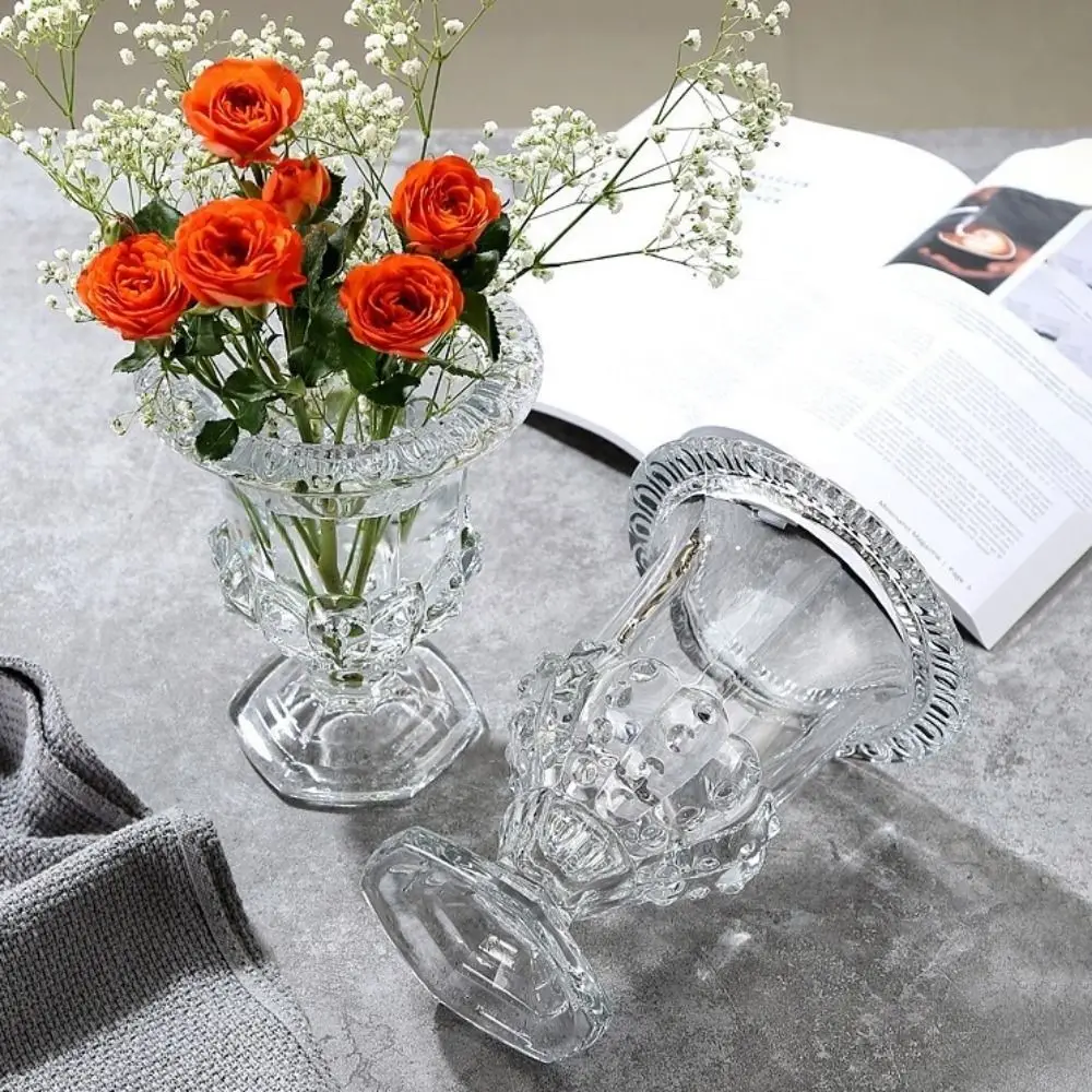 Light Luxury French Style Transparent Glass Vase Retro Elegant Flower Vase Decorative Candle Holder Office
Light Luxury French Style Transparent Glass Vase Retro Elegant Flower Vase Decorative Candle Holder Office