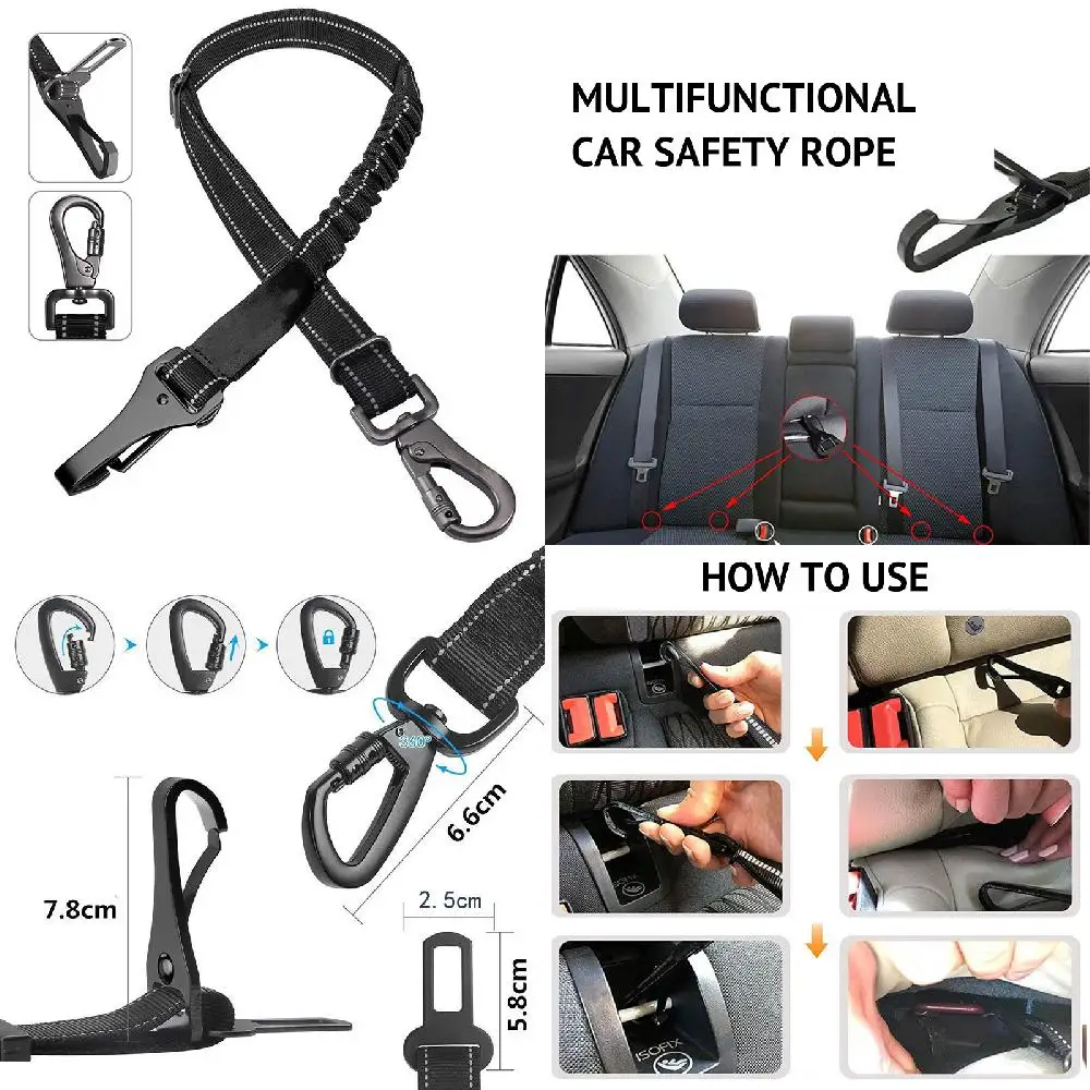 New ng-Lasting Material for Daily Use - Keep Your Pet Safe and Secure During Car Journeys - Premium Reflective Nylon Seat Belt f
New ng-Lasting Material for Daily Use - Keep Your Pet Safe and Secure During Car Journeys - Premium Reflective Nylon Seat Belt f