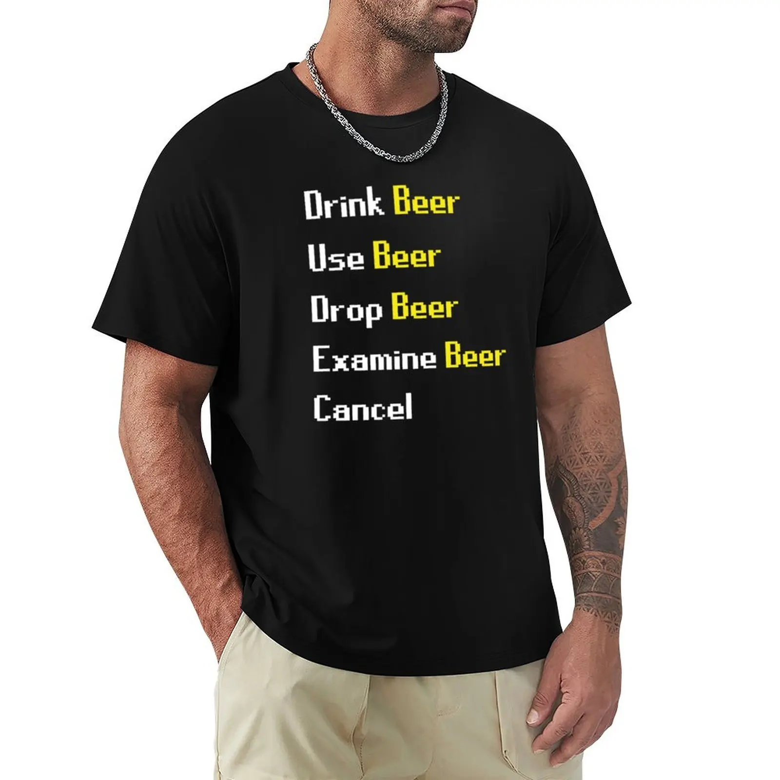 Runescape Beer Interaction T-Shirt plus size tops cheap stuff Personalized t-shirt black t-shirts for men
Runescape Beer Interaction T-Shirt plus size tops cheap stuff Personalized t-shirt black t-shirts for men