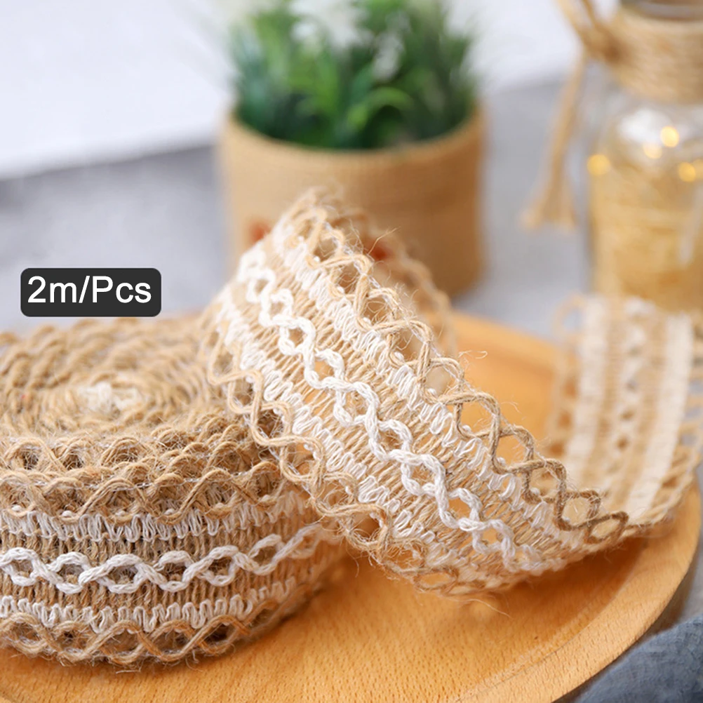 2pcs 2 Rolls 2 Meters Ribbon Multi-Use Craft Fabric For Diy Home Wedding Party Christmas Decoration Craft Wedding Burlap Roll
2pcs 2 Rolls 2 Meters Ribbon Multi-Use Craft Fabric For Diy Home Wedding Party Christmas Decoration Craft Wedding Burlap Roll